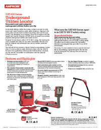 Thumbnail of document Data Sheet - UAT-610 Underground Utilities Locator Kit